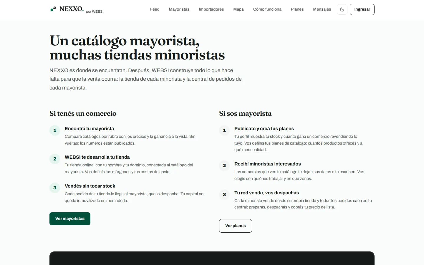 Pantalla 03 de NEXXO: Cómo funciona